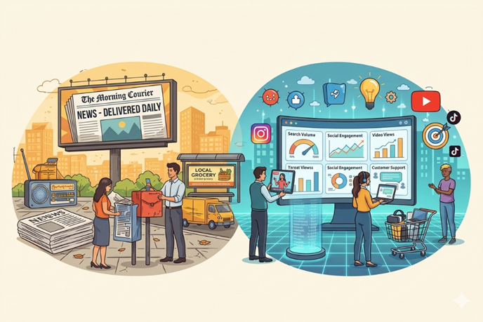 Traditional Marketing v/s Digital Marketing